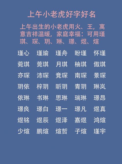 老虎起名女孩名字大全可爱（老虎怎么取名字）