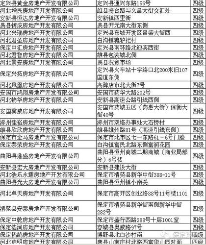 保定房地产公司起名字最新（保定房地产开发公司名录）