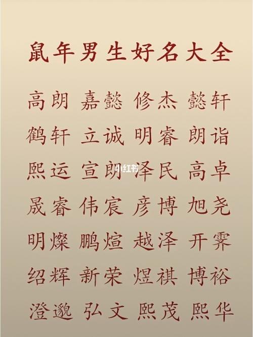 起名字大全鼠年宝宝男宝宝（起名字大全鼠年宝宝男宝宝好吗）