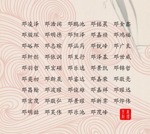 邓起名字大全（邓起名字大全男孩2个字）