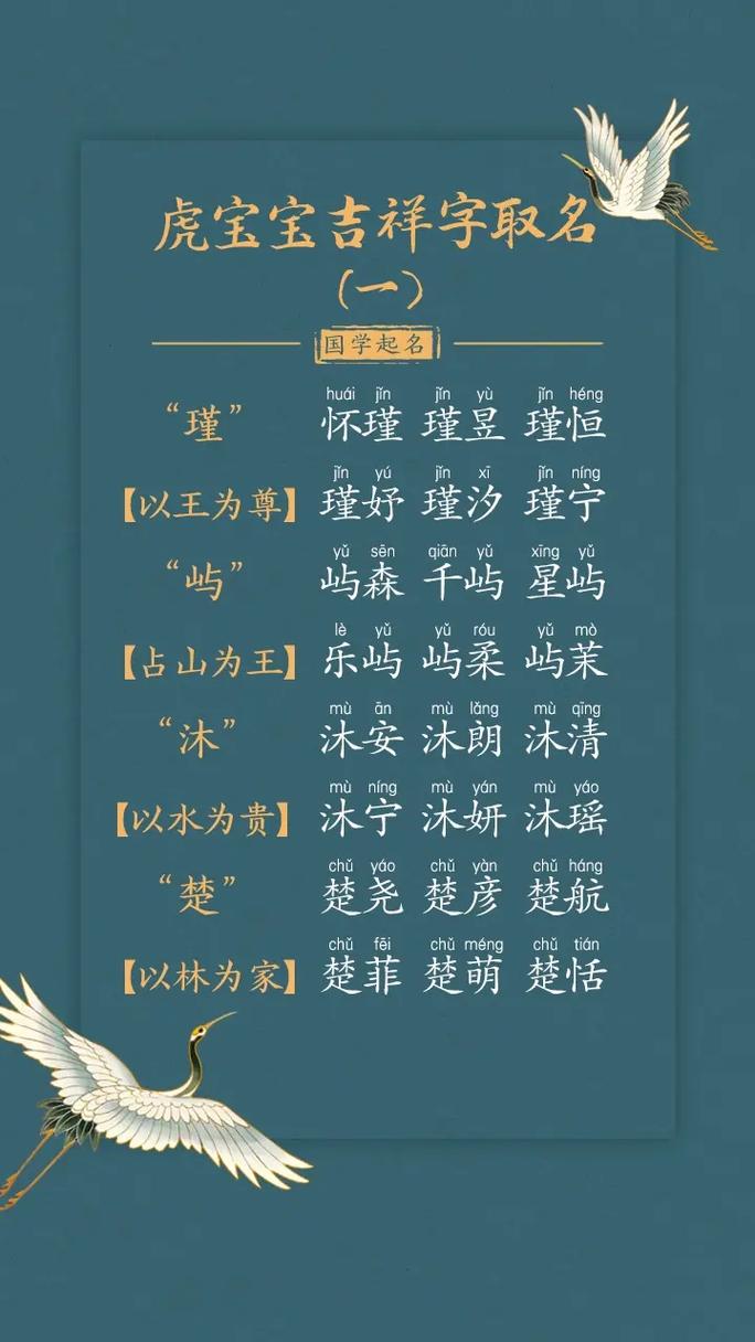 起名虎宝宝小众名字大全（简单大气虎宝宝的名字）