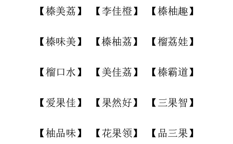 水果商行取名字大全起名（水果店如何取名）