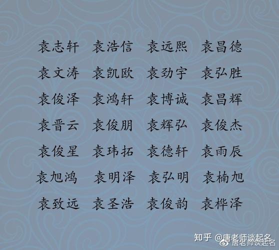 宝宝姓袁起名字（宝宝姓袁起名字大全）