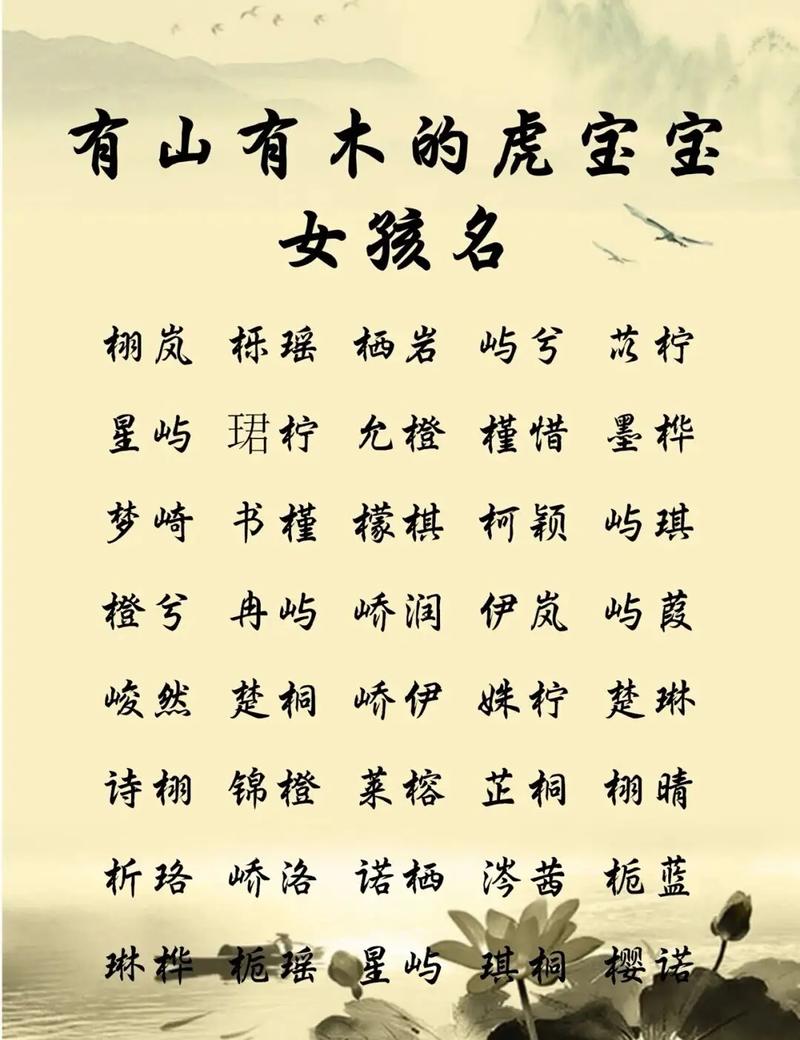 虎宝宝怎样起名字（虎宝宝取名字大全集）