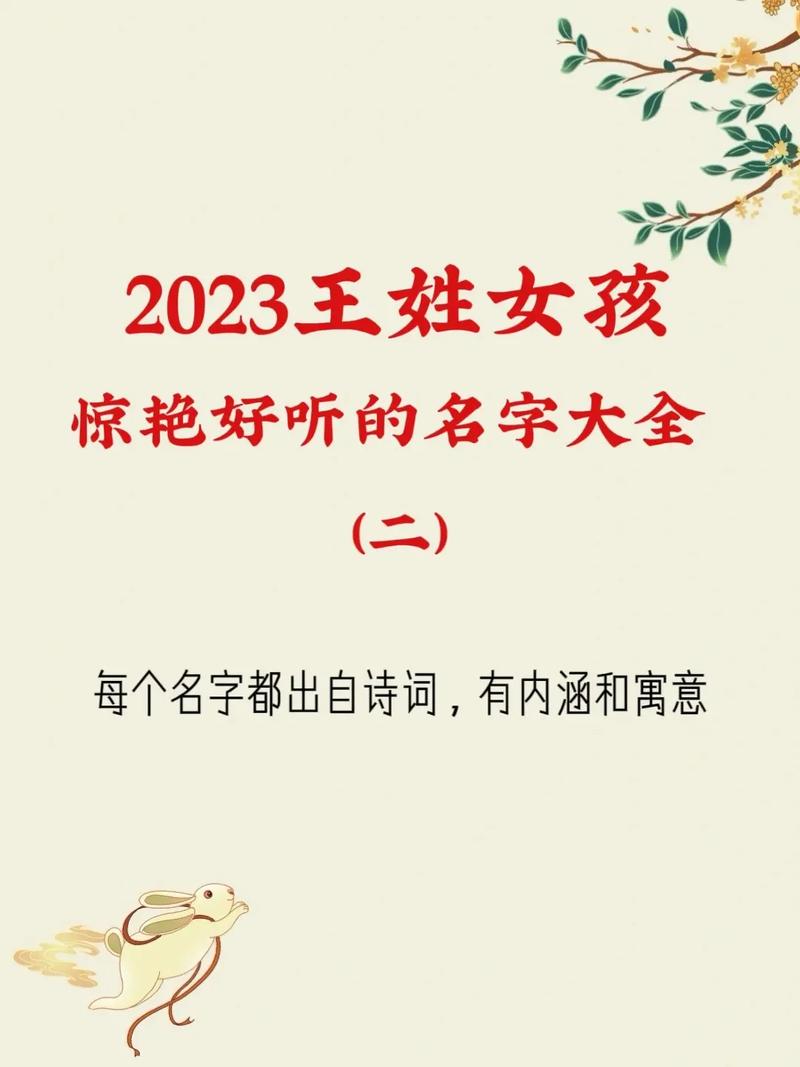 2023王姓女宝宝取名字大全_2023王姓女宝宝取名字大全及寓意