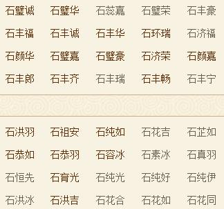 石姓女孩名字大全_石姓女孩名字大全属龙取名