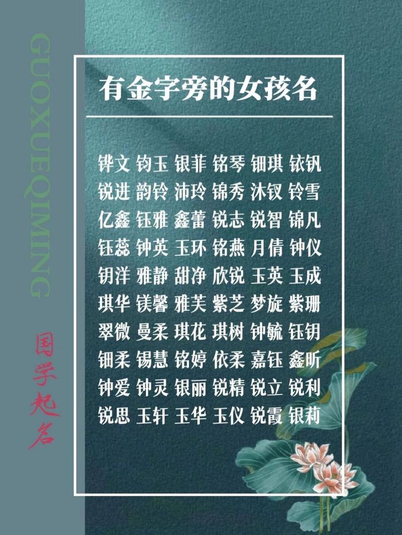 金字旁 公司起名_金字旁公司起名字哪些好