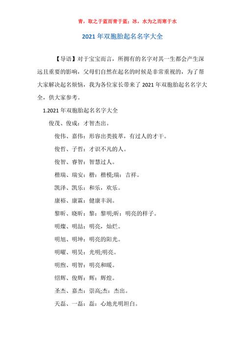 如何帮助双胞胎起名字大全（怎么给双胞胎起名）