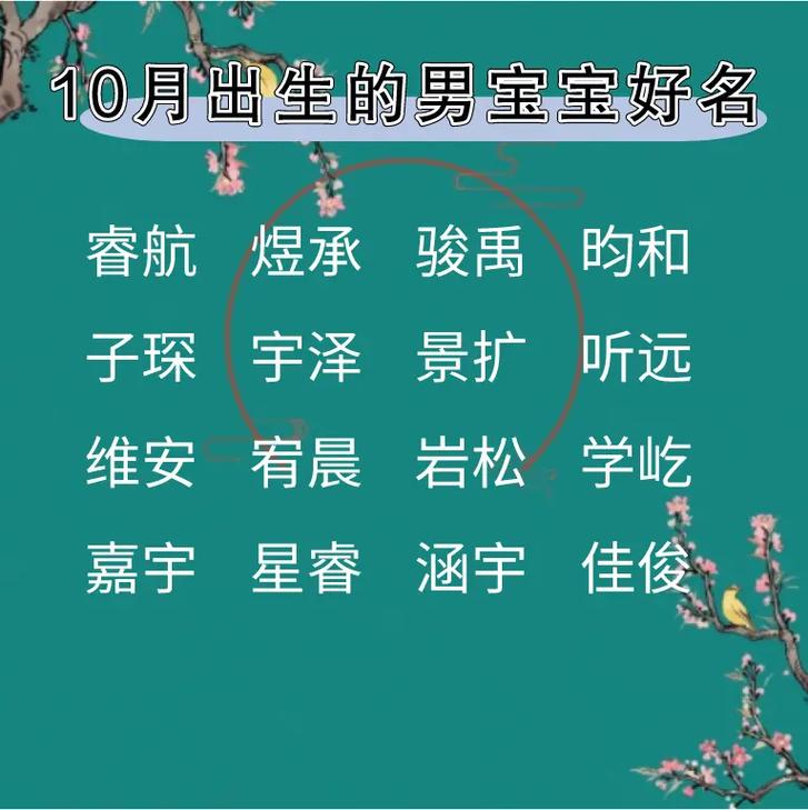 虎年10月生的宝宝起名字（虎年10月出生）