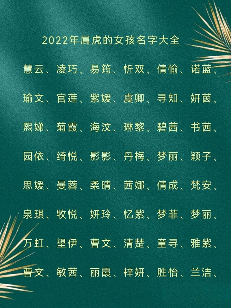 2022属虎宝宝取名大全_2022属虎宝宝取名大全女孩