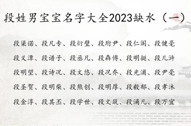 段氏宝宝取名大全_段氏宝宝取名大全免费