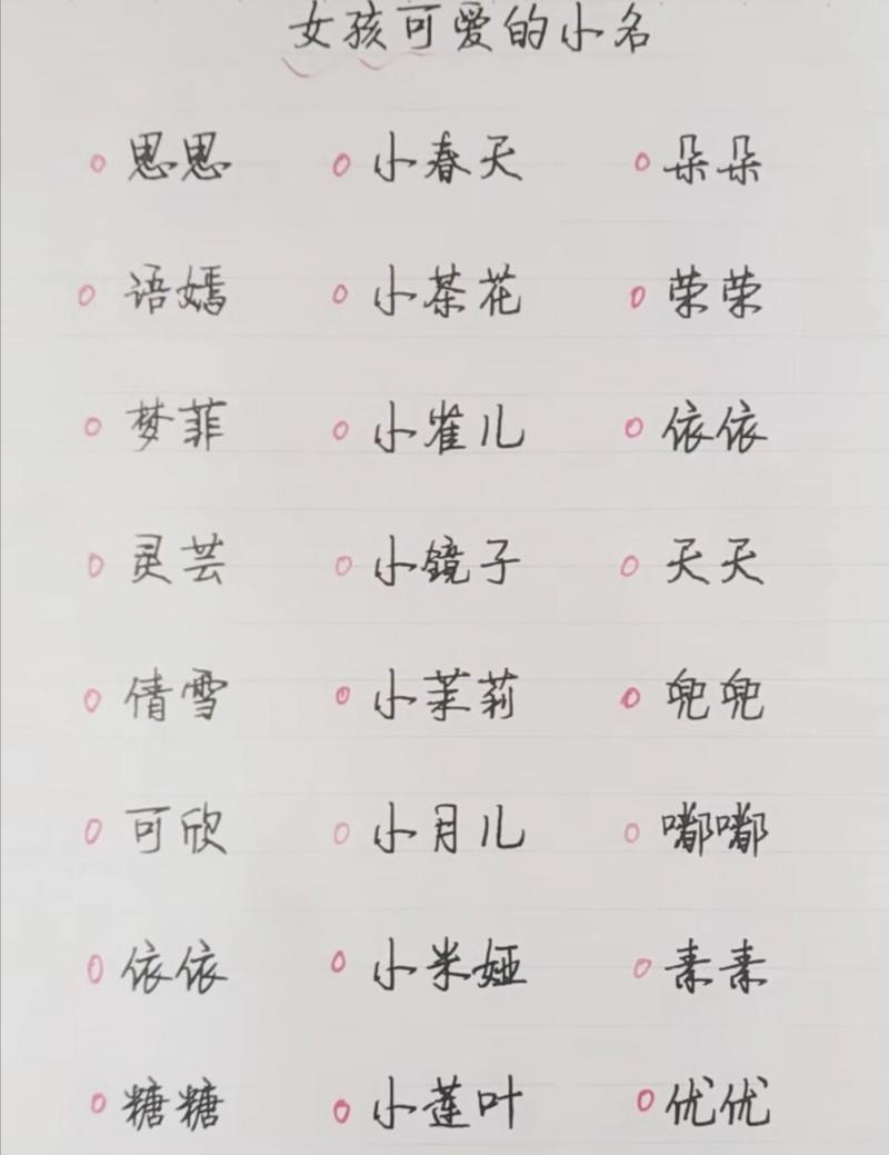 可爱女宝宝名字_可爱女宝宝名字萌萌哒