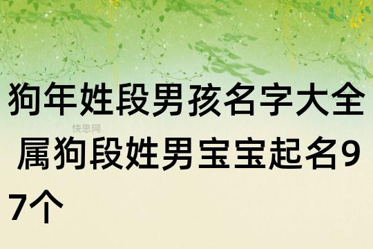 段姓男宝宝名字大全_段姓男宝宝名字大全带木或带水