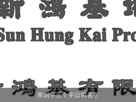 润字公司取名_润字公司取名三个字