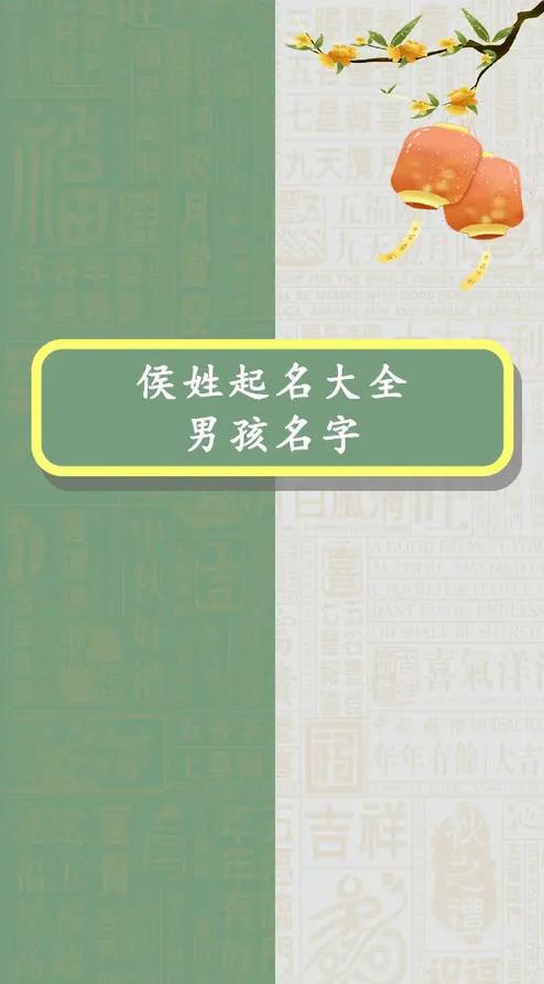 侯姓男宝名字大全_侯姓男宝宝名字大全