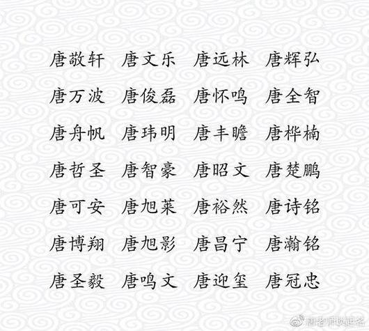 姓唐打分100分的名字大全_姓唐 名字