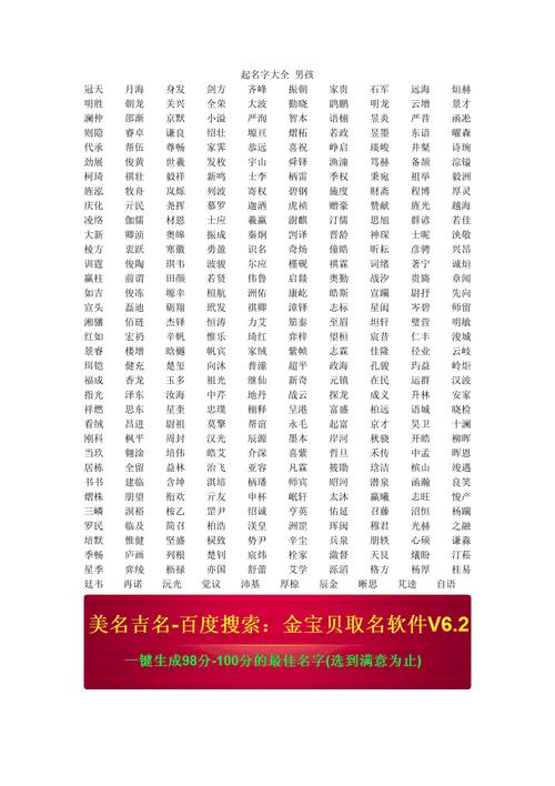 2004年出生的男孩起名_2004年出生的男孩起名字大全