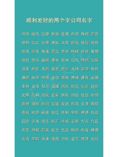 顺字起公司名字_顺字起公司名字大全