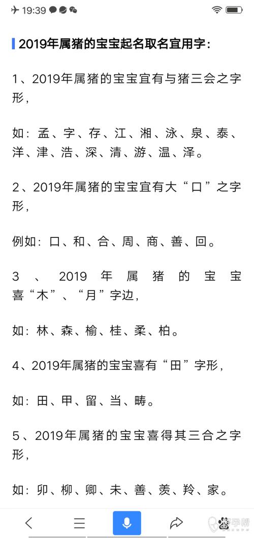 2019属猪男宝宝取名_2019属猪男宝宝取名大全