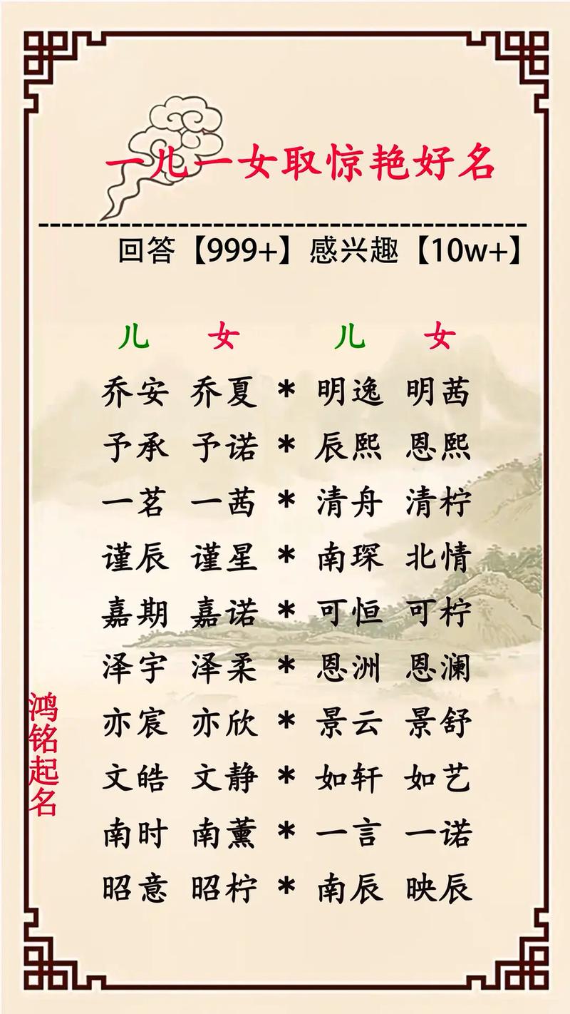 男孩兔年起名字大全_男孩兔年起名字大全四个字