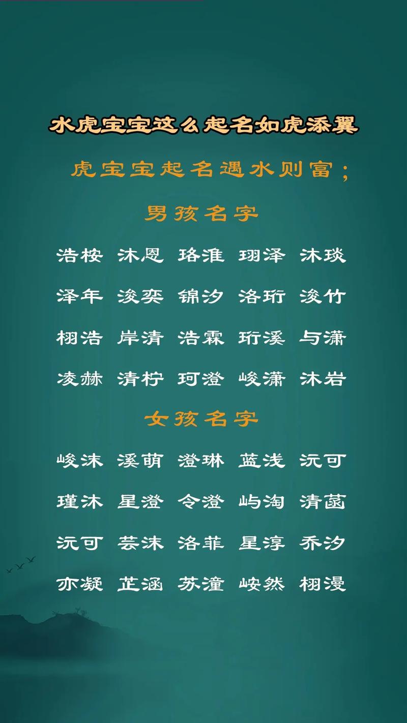 虎宝宝取名宜忌_虎宝宝取名宜忌用字