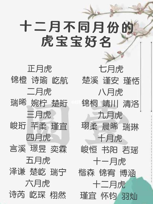 12月份的虎宝宝名字_十二月份的虎宝宝