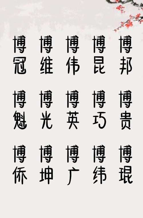 博字男孩名字,用博字起名_博字的名字男孩