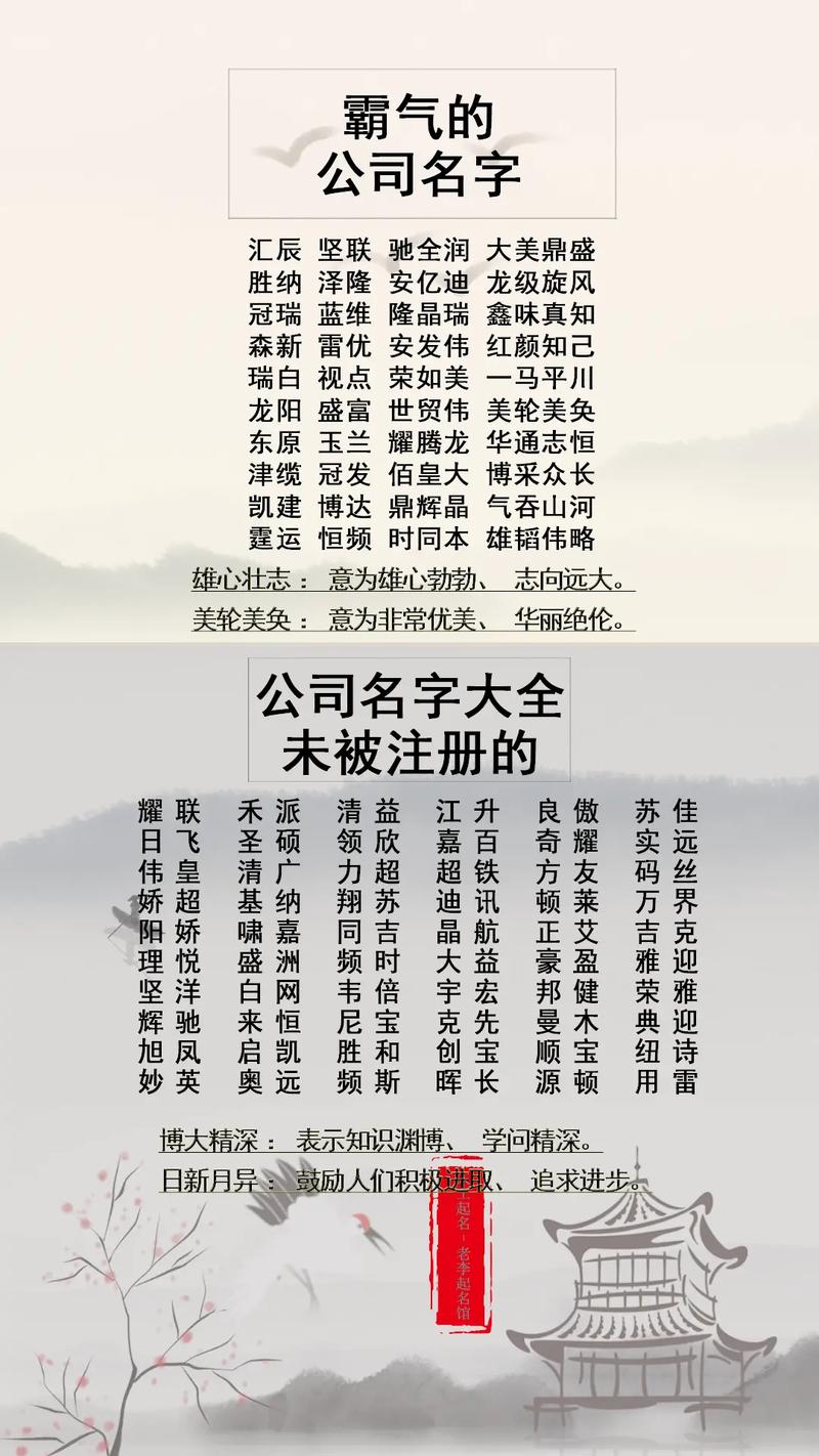 设计公司的名字大全_设计公司的名字大全四个字