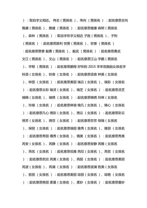 给双包胎宝宝起名字（双包双胞胎女孩名字）