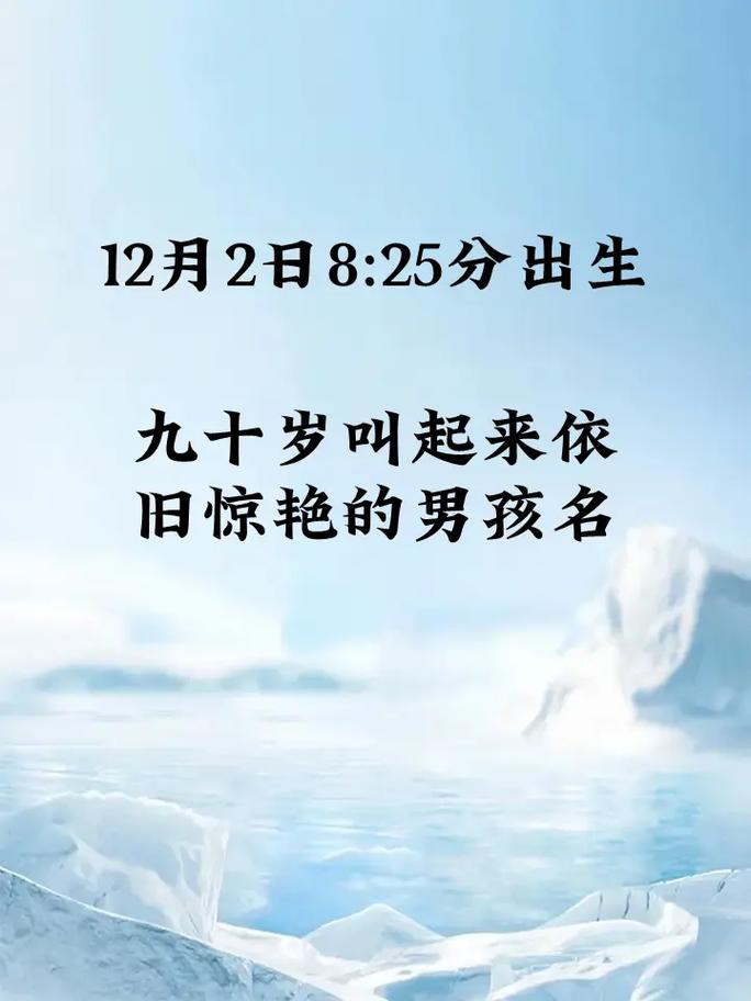 2020年12月25日男孩名字_2020年12月25日生男孩名字