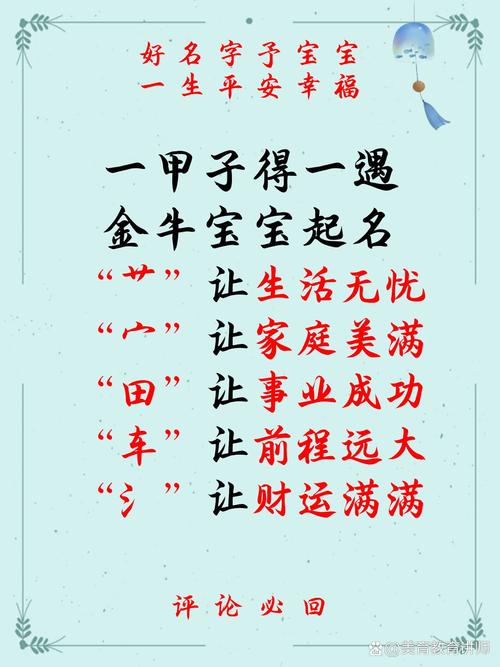 属牛宝宝起名字什么字好_属牛宝宝起名字什么字好听