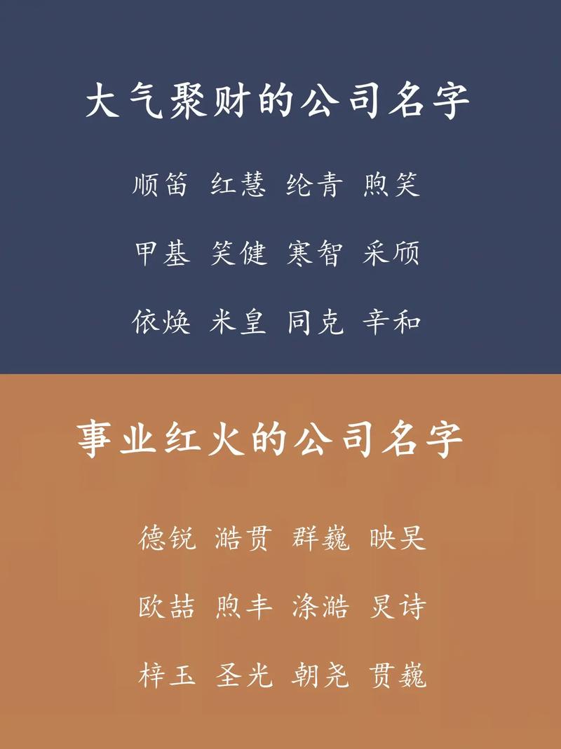 比较有财运的公司名字_比较有财运的公司名字大全