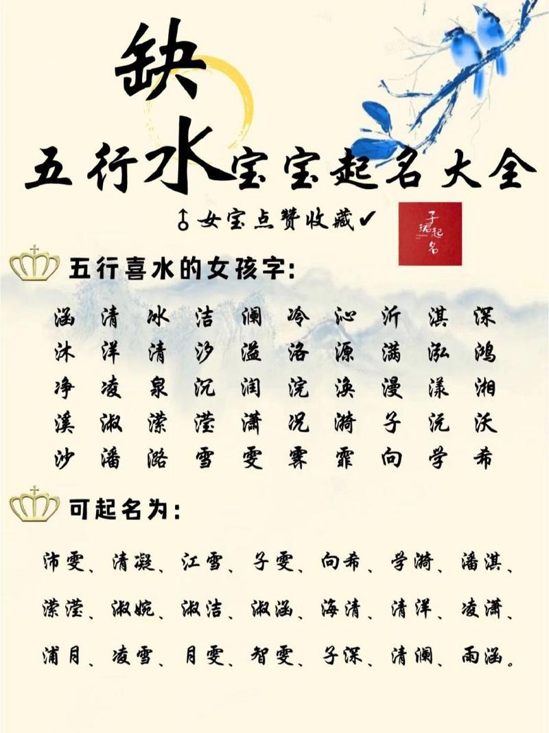 给宝宝起名字五行缺水_宝宝取名五行缺水