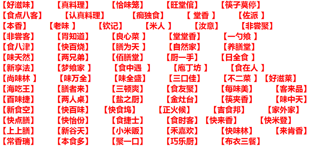 外卖起名字大全集最新_外卖起名字大全集最新版