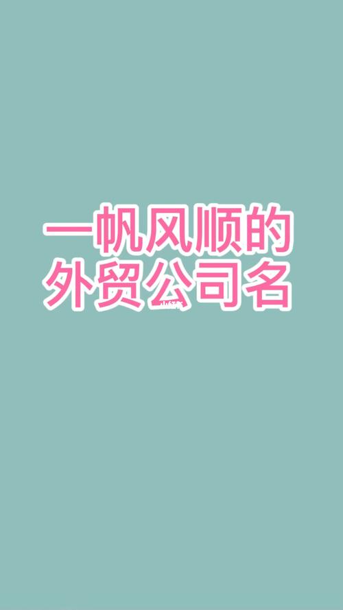 外贸初创公司起名字大全（外贸公司起什么名字）