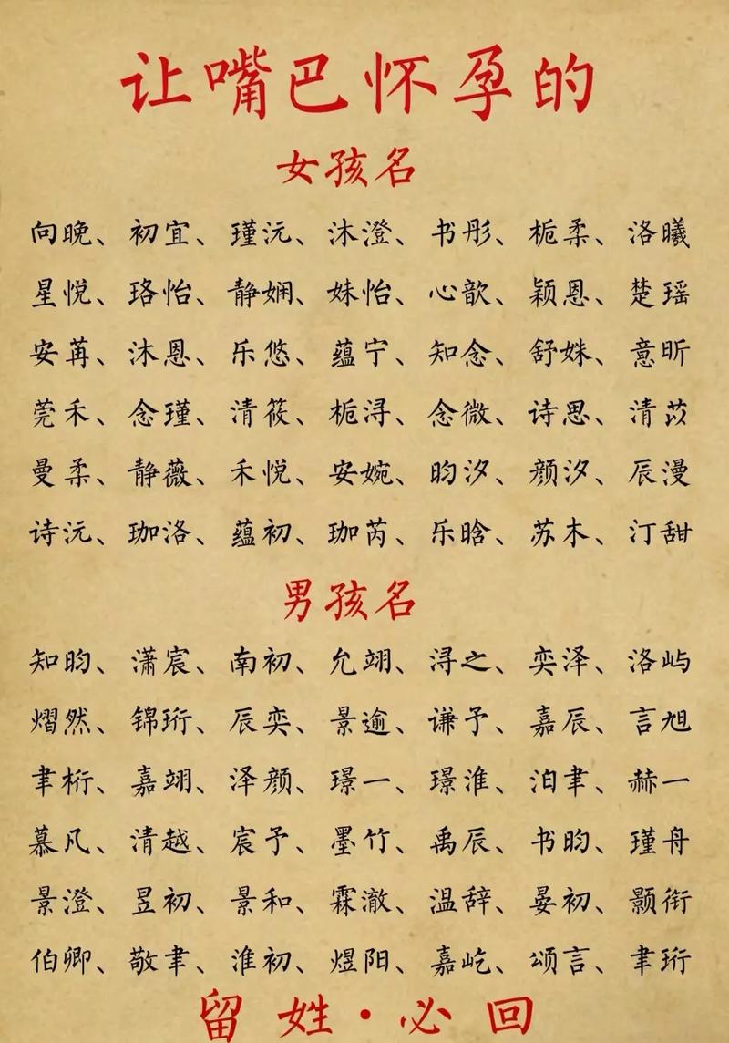 我怀孕了想给宝宝起名字_我怀孕了想给宝宝起名字怎么起