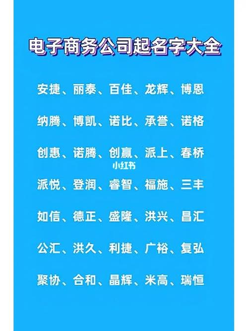 电子商务公司名字推荐_电子商务有限公司名字大全