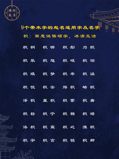 女宝宝起名字带木字傍_女宝宝起名带木字旁的