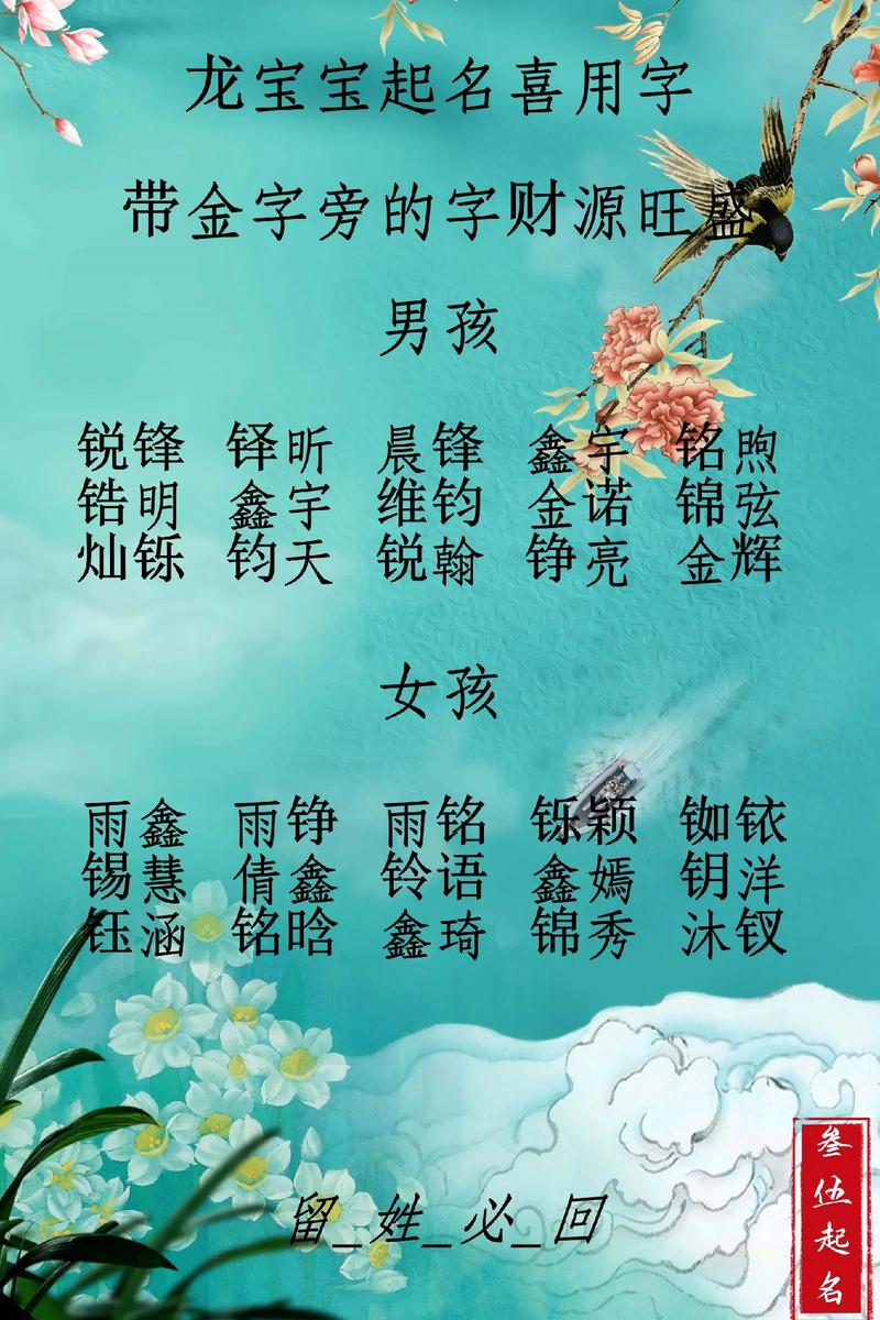 宝宝起名字中间带金字旁的_宝宝起名字中间带金字旁的字