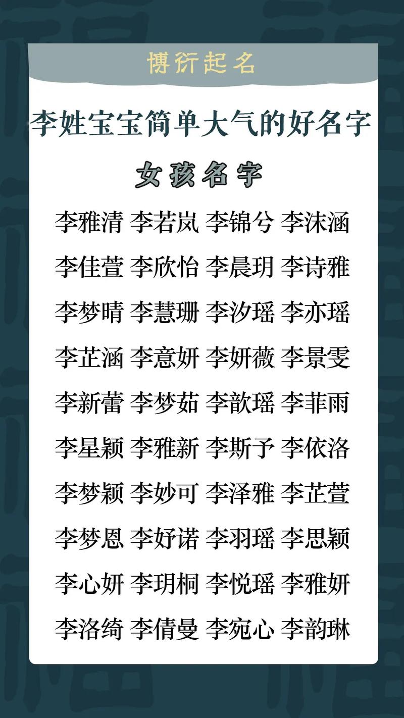 李姓属龙的宝宝起名字_李姓属龙的宝宝起名字大全