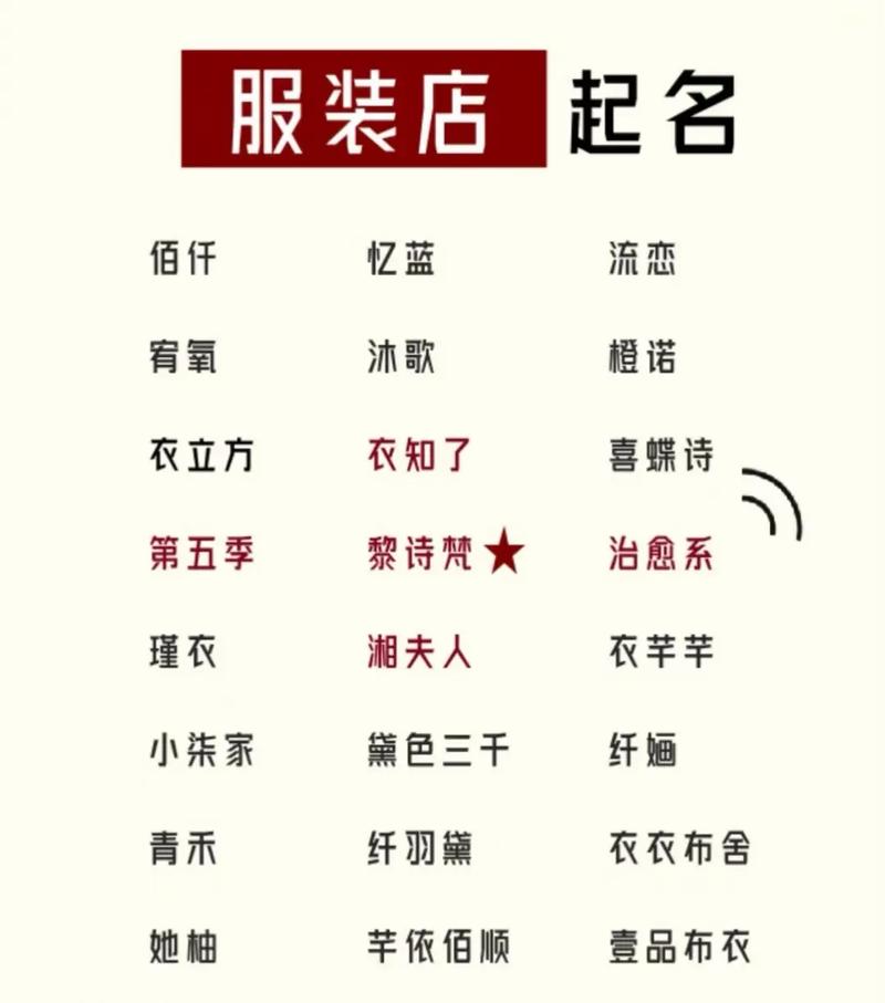 服装店怎么起名字大全_服装店怎么起名字大全四个字