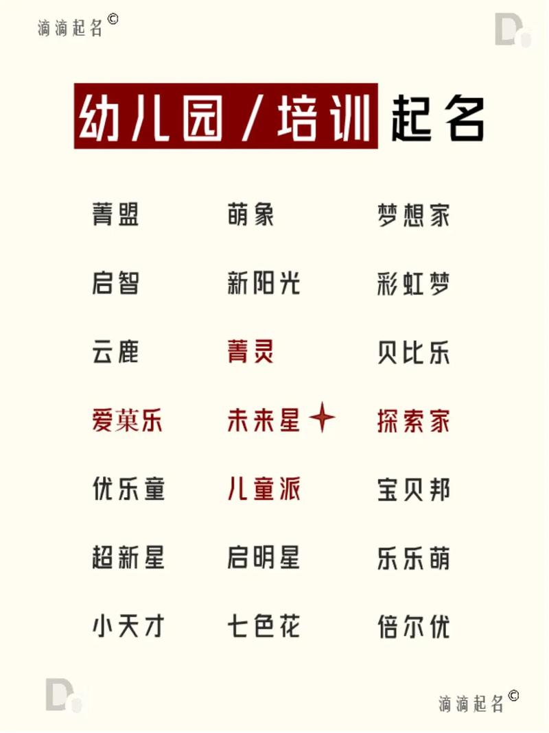 幼教公司起名字_幼教公司起名字大全