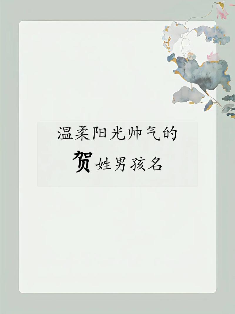 姓贺给孙子起名字大全_姓贺起什么名字好