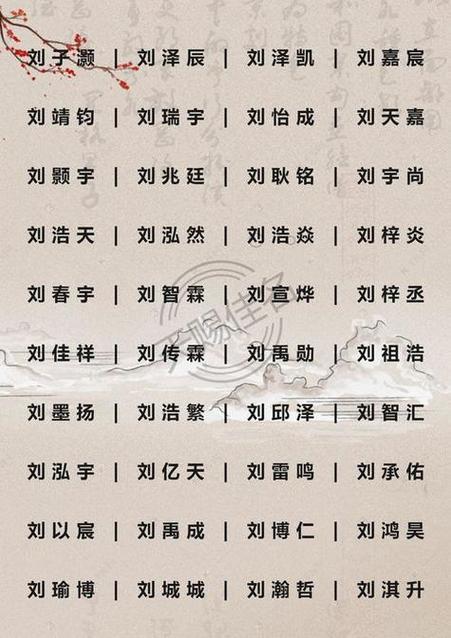 宝宝起名字男孩刘姓好不好_宝宝起名字男孩刘姓好不好呢