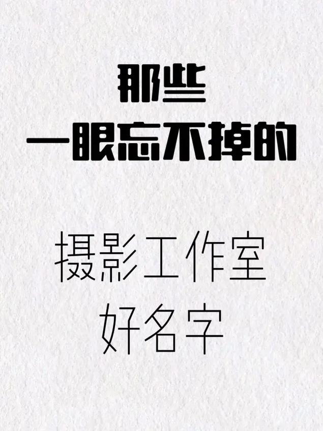 公司摄影照片起名字_公司摄影照片起名字大全