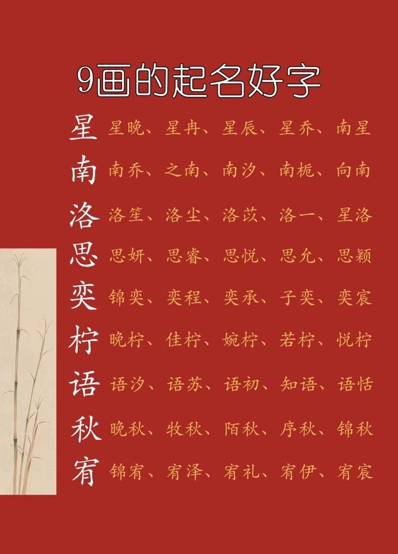 女宝宝起名字9笔画草字旁_草字头的九画女孩名字