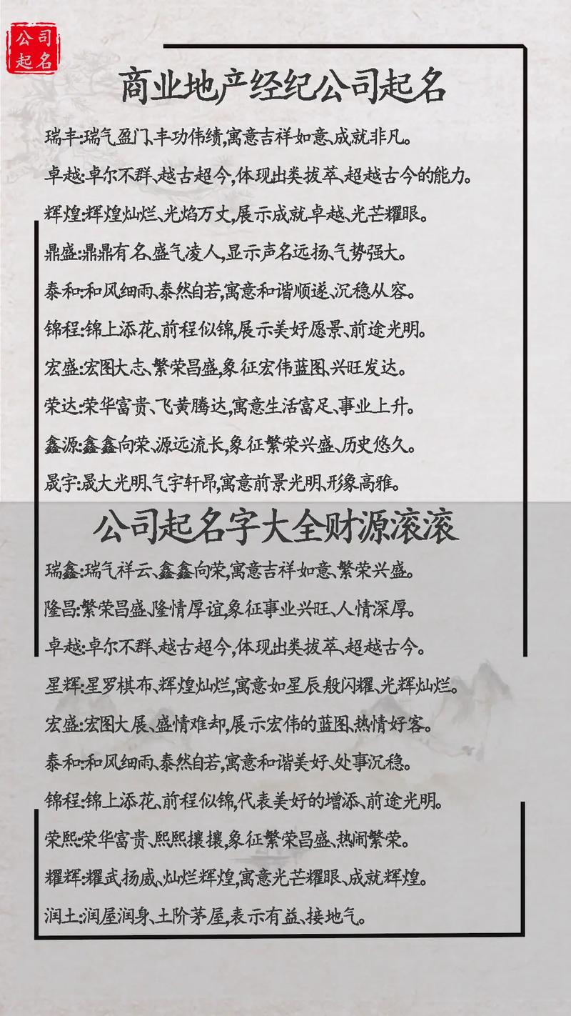 模特经纪公司起名字_模特经纪公司起名字大全