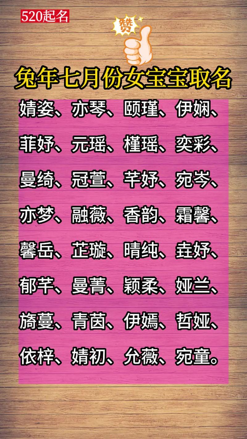 七月底给女宝宝起名字_七月底给女宝宝起名字好吗