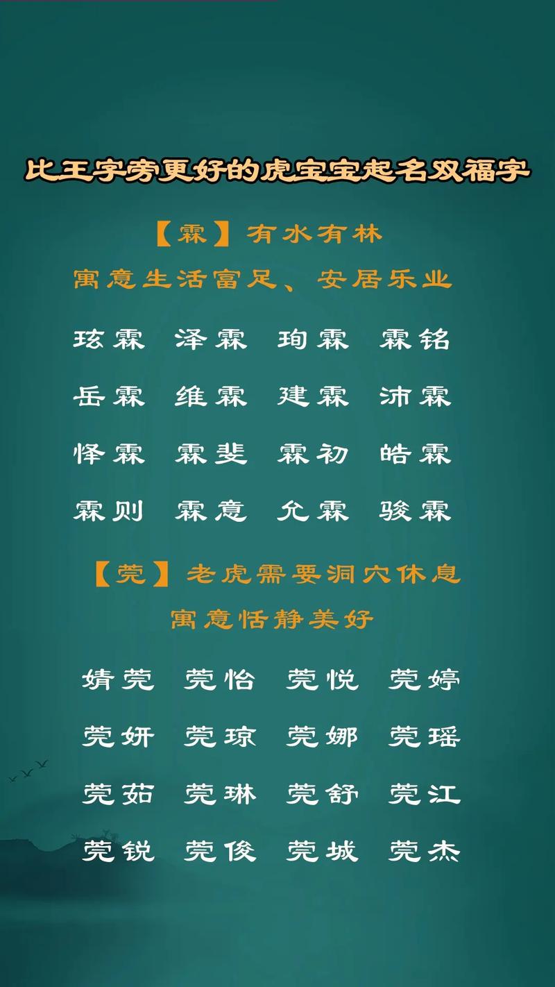 虎宝宝什么字不适合起名字_虎宝宝什么字不适合起名字男孩