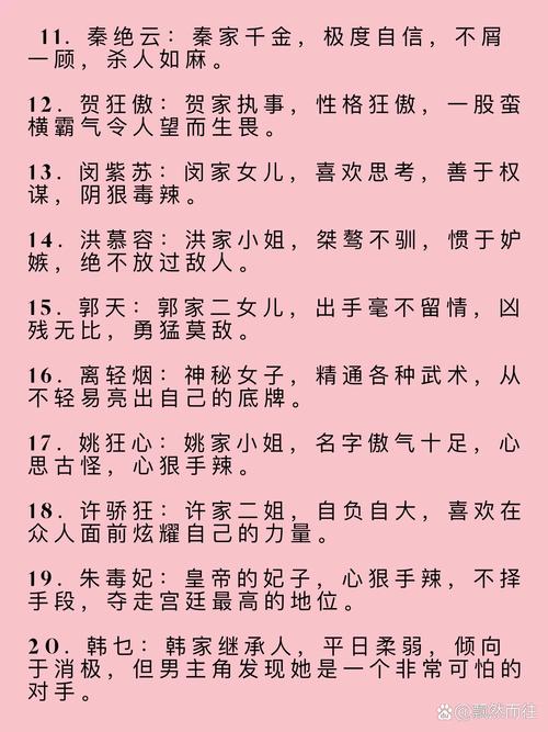 怎么给小说反派起名字大全_怎么给小说反派起名字大全女生